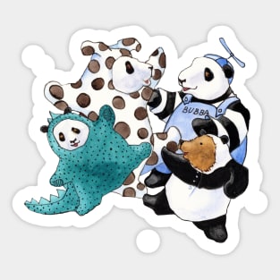 Pandas are the Best Friends Sticker